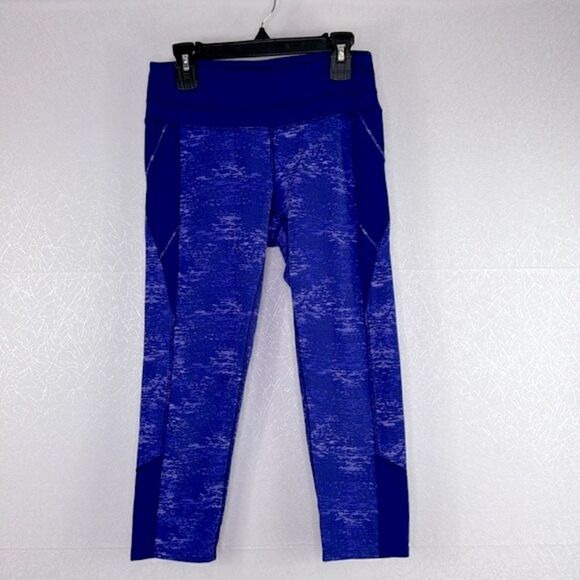 Athleta Crush Connect Capri Leggings Blue/Purple XS - Picture 2 of 5